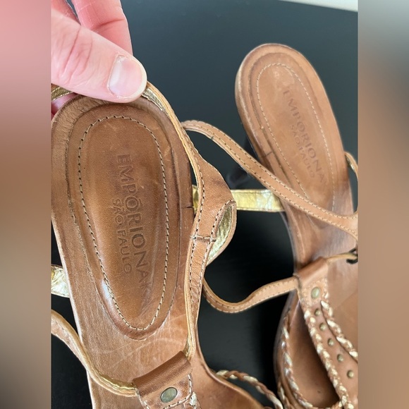 Emporiona Sao Paulo Brown Sandals with Braided Straps size 8 - Picture 4 of 8